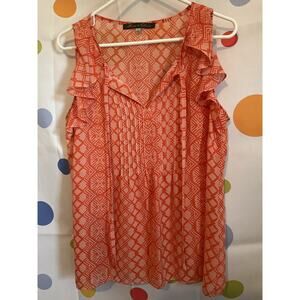 NEW Rose & Olive Sleeveless Blouse Size Large